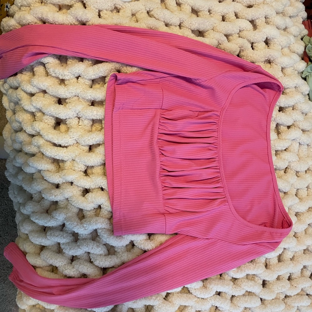 Pink crop top